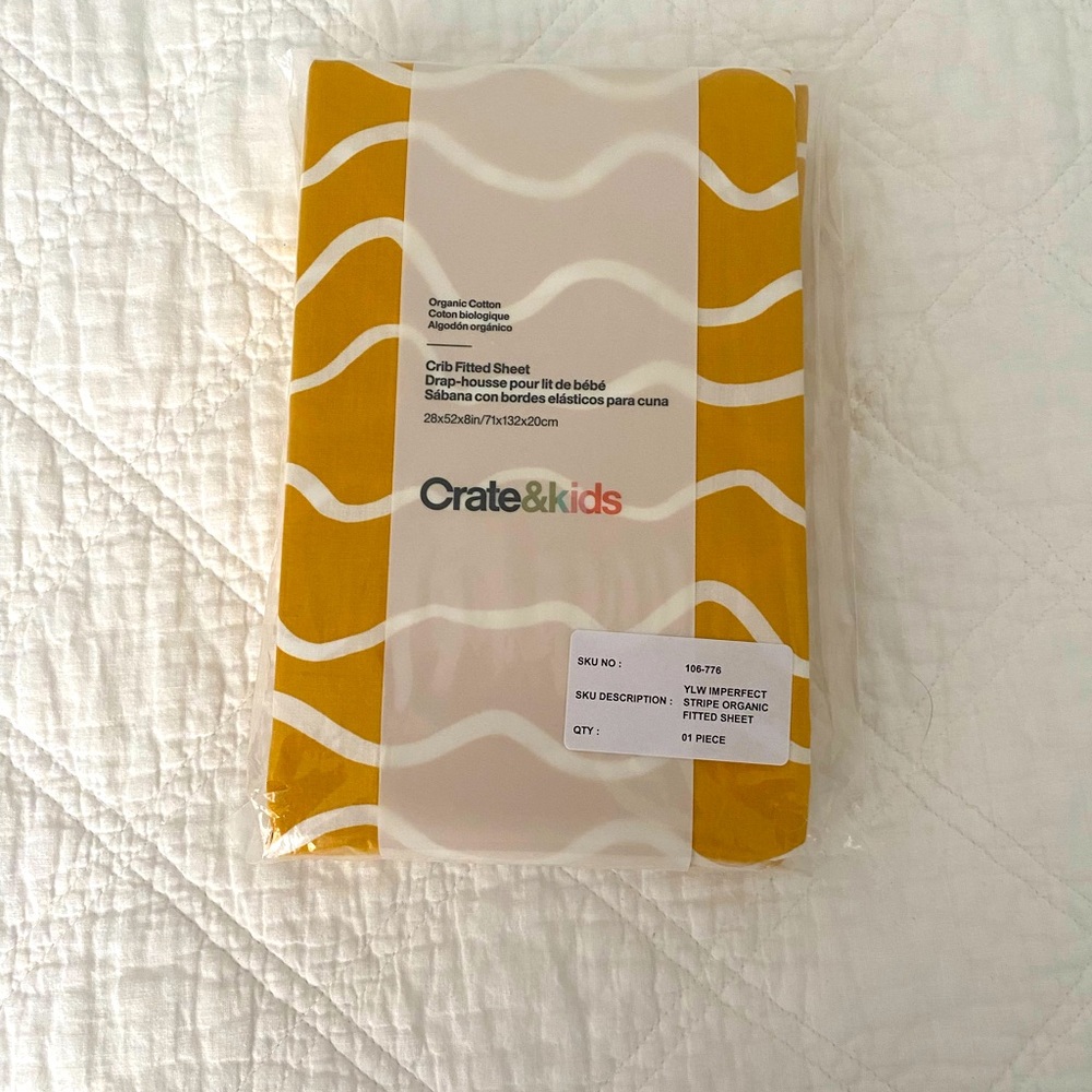 Crate & Kids crib sheet